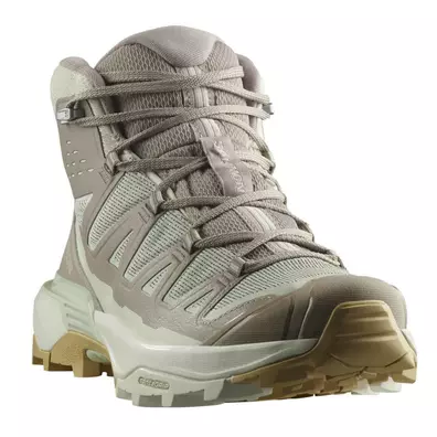 Chaussures Salomon X Ultra Edge Mid GTX W beige/vert