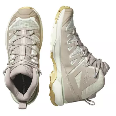 Chaussures Salomon X Ultra Edge Mid GTX W beige/vert