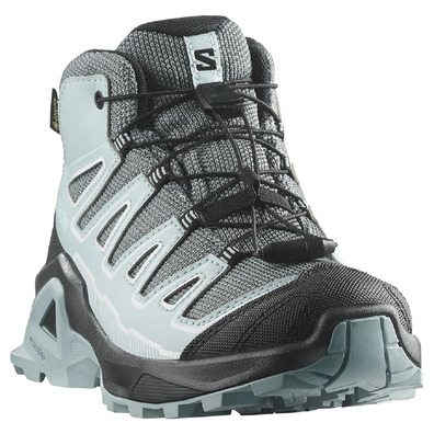 Bottes Salomon X Ultra Mid GTX J Gris/Bleu