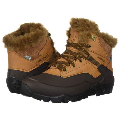 Merrell Aurora 6 Bottes Ice WP Marrón/Ocre