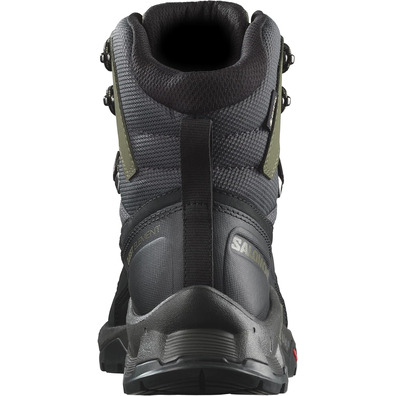 Bottes Salomon Quest Element GTX Noir/Gris/Vert