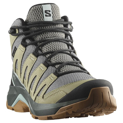 Chaussures Salomon X-Adventure Recon GTX W Mid Vert/Gris