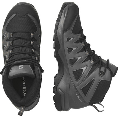 Bottes Salomon X Braze Mid GTX W Noir/Gris/Crème