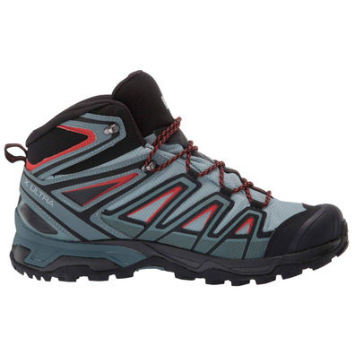 Salomon X Ultra 3 Mid GTX Gris/Négro/Rojo bottes