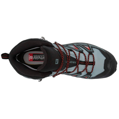 Salomon X Ultra 3 Mid GTX Gris/Négro/Rojo bottes