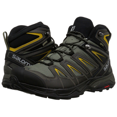 Salomon X Ultra 3 Bottes Large Mid GTX Kaki/Verde Oliva