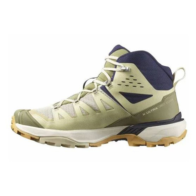 Chaussures Salomon X Ultra 360 Edge Mid GTX Beige/Vert