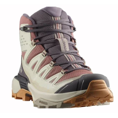 Chaussures Salomon X Ultra 360 Edge Mid GTX W Beige/Marron/Violet