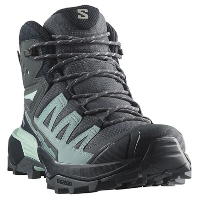 Chaussures Salomon X Ultra 360 Mid GTX W Gris/Aigue-marine