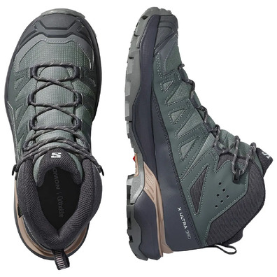 Chaussures Salomon X Ultra 360 Mid GTX W Vert Forêt