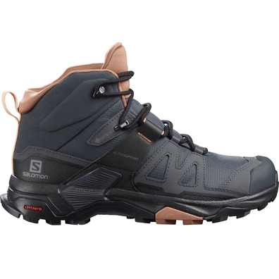 Bottes Salomon X Ultra 4 Mid Wide GTX W Gris/Rose