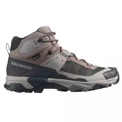 Chaussures Salomon X Ultra 5 Mid GTX Noir/Gris/Marron