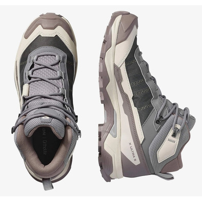 Chaussures Salomon X Ultra 5 Mid GTX W Gris/Beige/Marron