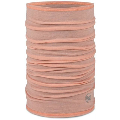 Cache-cou léger en laine mérinos Buff, corail uni