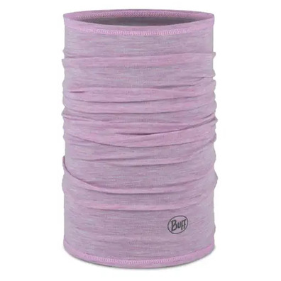 Cache-cou léger en laine mérinos Buff, couleur unie, motif pensée