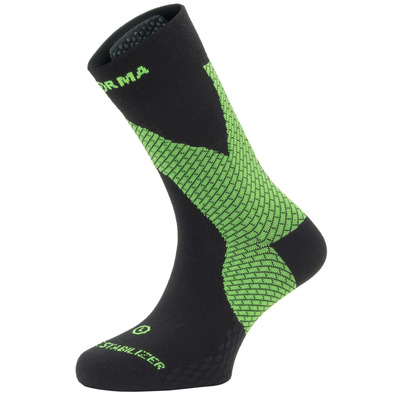 Chaussette stabilisatrice de cheville Enforma noire Verde-Negro