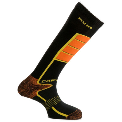 Calcetín Media Mund Carving Black-Orange