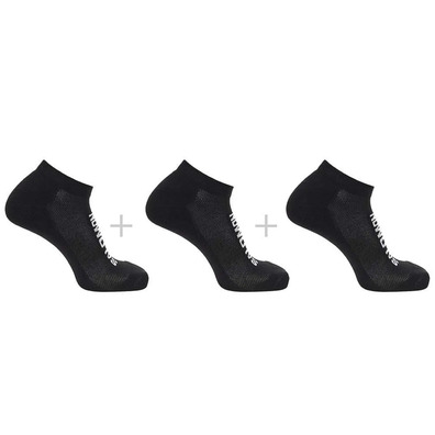 Lot de 3 paires de chaussettes basses Salomon Everyday noires