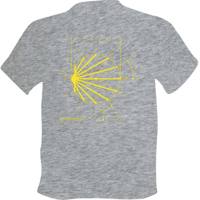 T-shirt Boceto Logo Chemin de Santiago Gris
