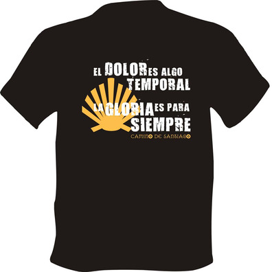 T-shirt La douleur est quelque chose de temporaire, Gloria est pour toujours