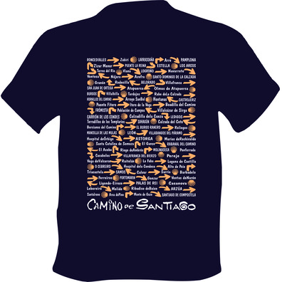 T-shirt Camino de Santiago Villages