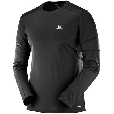 T-shirt Salomon Agile LS Tee noir