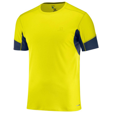 Chemise Salomon Agile SS Tee Jaune/Marine