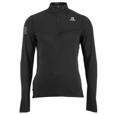T-shirt Salomon Grid HZ Mid Black