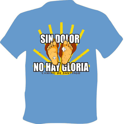T-shirt Pas de douleur pas Gloria Azul
