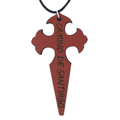 Colgante Cruz de Santiago Rouge Grande