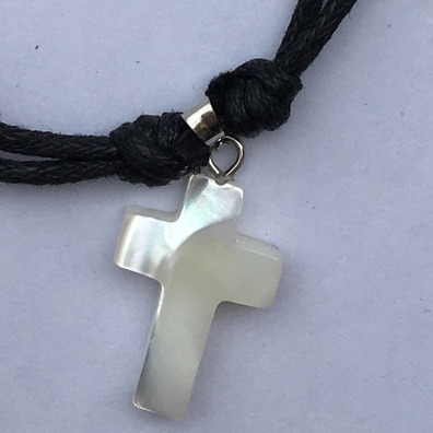 Colgante Latin Cross nácar