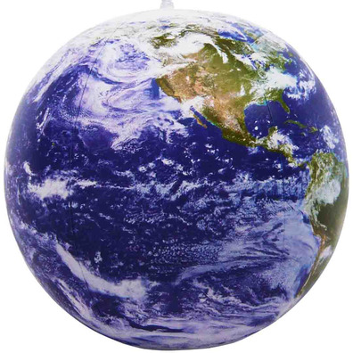 globe de balayage du monde satellite avec des nuages (40 cm)