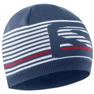 Bonnet court Gorro Salomon Flatspin Beige / Verde Azul-Blanco