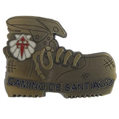 Plaque magnétique Boot Camino de Santiago