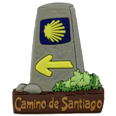 Aimant en caoutchouc Mojón Camino de Santiago