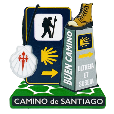 Imán Resina 3D Mojón Bom Caminho