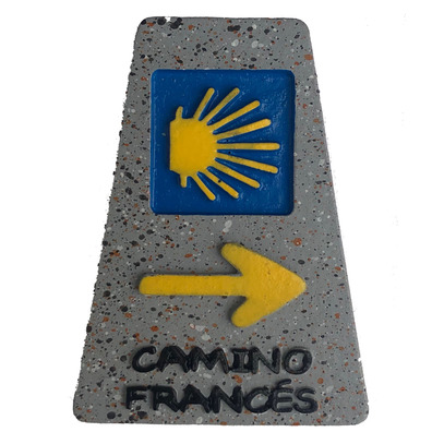 Imán Resina Mojón Camino Français