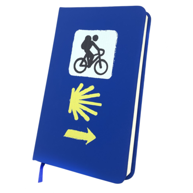 Libreta Camino de Santiago Triple signal avec vélo