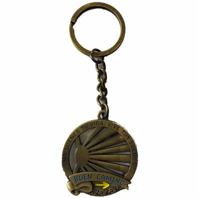 Porte-clés Metal Bronce Star Path