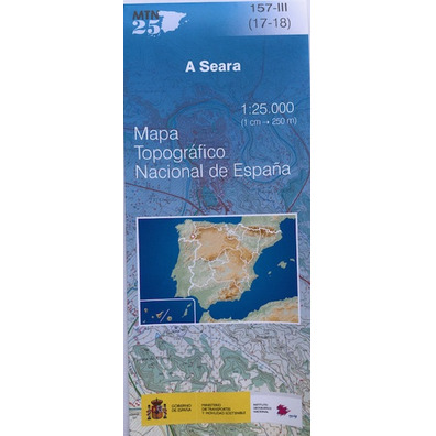 Carte A Seara Caurel 157-3 IGN 1:25 000