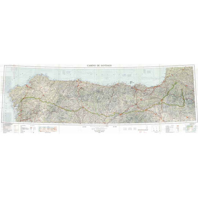 Carte Chemin de Santiago IGN 1:600,000