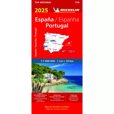 Carte Michelin Espagne - Portugal 2024