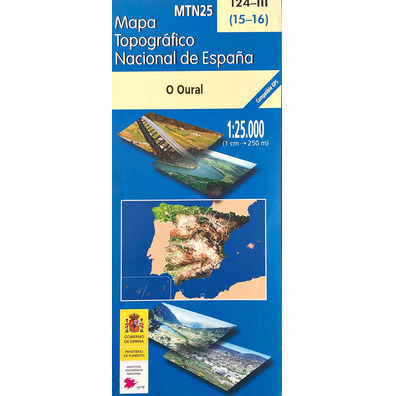 Carte O Oural 124-III Echelle 1/25 000 IGN