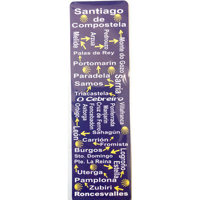 Villes Camino de Santiago Bookmark