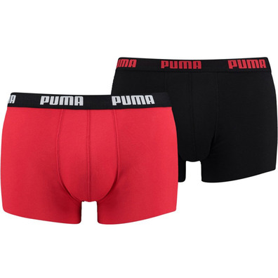 Pack de 2 boxers Puma Rouge/Noir