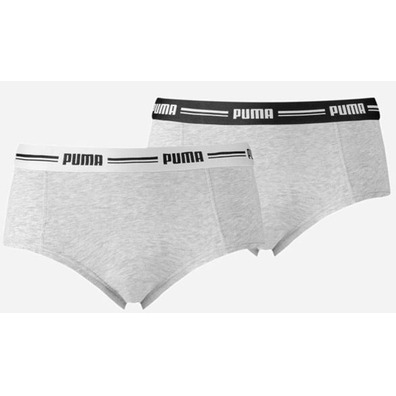 Pack 2 Mini Short Puma Gris