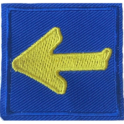 Broderie Parche Petit fond bleu Fuite