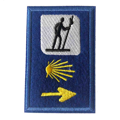 Broderie parche Pèlerin sinal triple