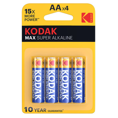 Piles alcalines Kodak MAX AA LR6