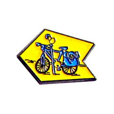 Pin Bike Arrow Amarilla Métal